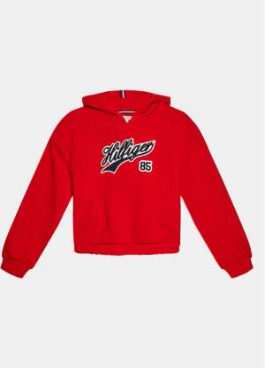 Tommy Hilfiger Sweatshirt Hilfiger Script Hoodie KG0KG07721 Rot Regular Fit