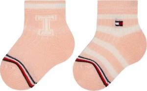 Tommy Hilfiger 2er-Set hohe Kindersocken 701224996 Rosa