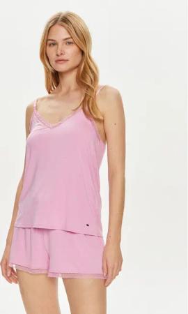 Tommy Hilfiger Pyjama-T-Shirt UW0UW05398 Rosa Regular Fit