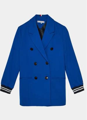 Tommy Hilfiger Übergangsmantel Knitted Blazer KG0KG07796 Blau Regular Fit