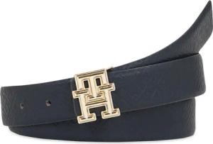 Tommy Hilfiger Damengürtel Th Logo Bombe Rev 3.0 AW0AW16019 Dunkelblau