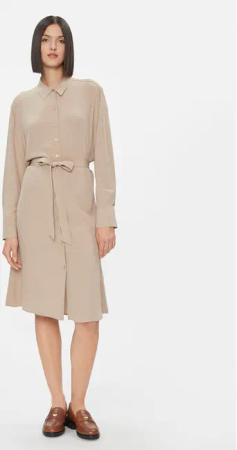 Tommy Hilfiger Hemdkleid WW0WW40563 Beige Regular Fit