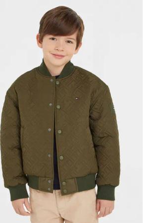 Tommy Hilfiger Bomberjacke KB0KB08565 Grün Regular Fit