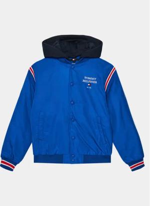 Tommy Hilfiger Bomberjacke Th Logo Bomber Jacket KB0KB08742 Blau Regular Fit