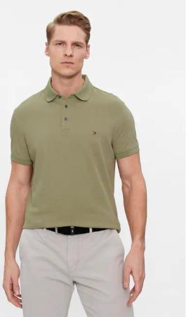 Tommy Hilfiger Poloshirt 1985 MW0MW17771 Grün Slim Fit
