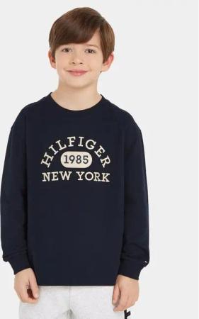 Tommy Hilfiger Bluse KB0KB08549 S Dunkelblau Regular Fit