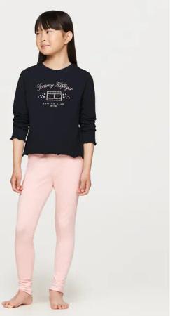 Tommy Hilfiger Set Bluse und Leggings Ls Pj Legging Set UG0UG00763 Dunkelblau Regular Fit