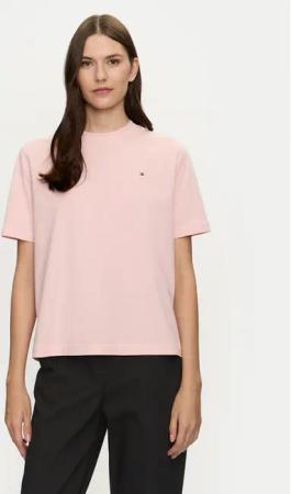 Tommy Hilfiger T-Shirt Modern Flag WW0WW43597 Rosa Relaxed Fit