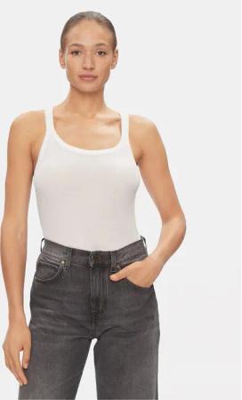 Tommy Hilfiger Top UW0UW05200 Weiß Slim Fit