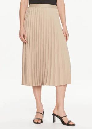 Tommy Hilfiger Faltenrock Fluid WW0WW41793 Beige Regular Fit
