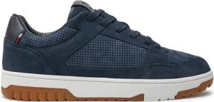 Tommy Hilfiger Sneakers Th Basket Best Nubuck Mix FM0FM05119 Dunkelblau
