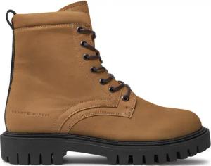 Tommy Hilfiger Schnürstiefeletten Casual Hilfiger Chunk Z Nbk Boot FM0FM05149 Braun