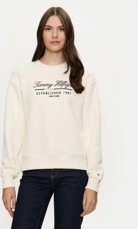 Tommy Hilfiger Sweatshirt Modern WW0WW43574 Weiß Regular Fit