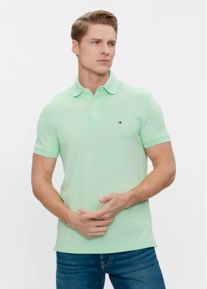 Tommy Hilfiger Poloshirt 1985 MW0MW17771 Grün Slim Fit