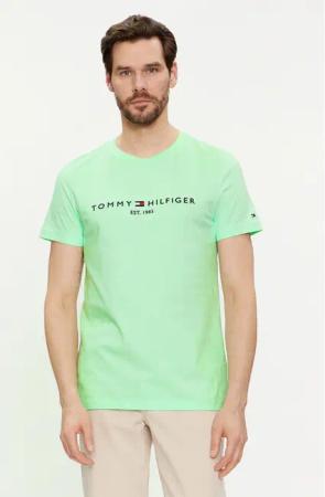 Tommy Hilfiger T-Shirt Logo MW0MW11797 Grün Slim Fit