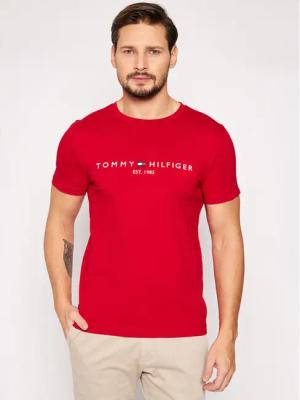 Tommy Hilfiger T-Shirt Logo MW0MW11797 Rot Regular Fit
