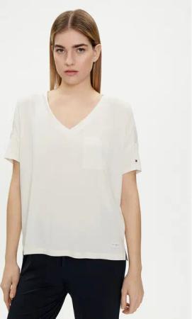 Tommy Hilfiger T-Shirt UW0UW05190 Écru Oversize