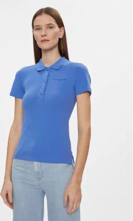 Tommy Hilfiger Poloshirt Slim Mini Corp Logo Polo Ss WW0WW41032 Dunkelblau Slim Fit