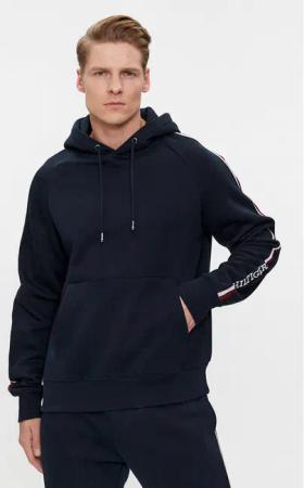 Tommy Hilfiger Sweatshirt Global Stripe MW0MW33659 Dunkelblau Regular Fit