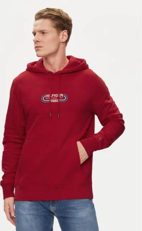 Tommy Hilfiger Sweatshirt Track Graphic MW0MW34445 Rot Regular Fit