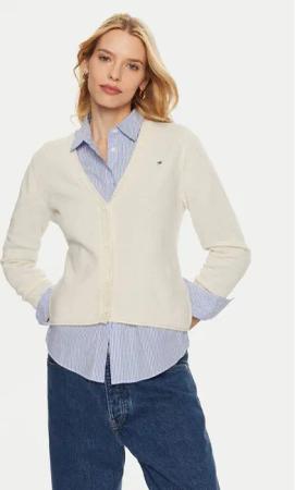 Tommy Hilfiger Strickjacke WW0WW43092 Beige Regular Fit