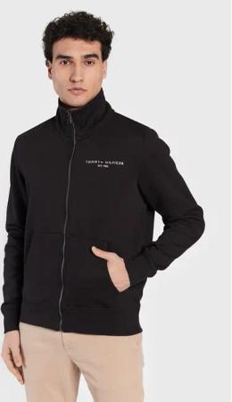 Tommy Hilfiger Sweatshirt Logo MW0MW29327 Schwarz Regular Fit
