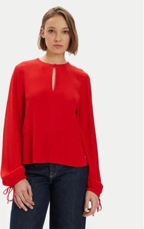 Tommy Hilfiger Bluse WW0WW41835 Rot Regular Fit
