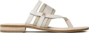 Tommy Hilfiger Zehentrenner Th Webbing Mule Sandal FW0FW07275 Weiß
