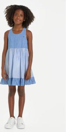 Tommy Hilfiger Sommerkleid KG0KG07935 Blau Regular Fit