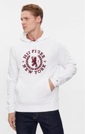 Tommy Hilfiger Sweatshirt Big Icon MW0MW33650 Weiß Regular Fit