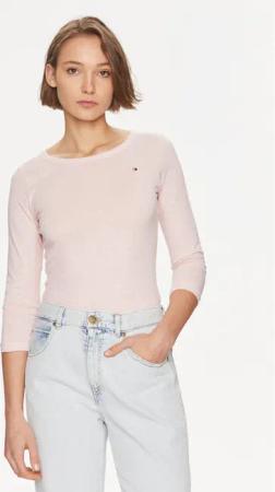 Tommy Hilfiger Bluse WW0WW37861 Rosa Slim Fit