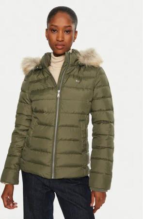 Tommy Hilfiger Daunenjacke DW0DW18312 Grün Slim Fit