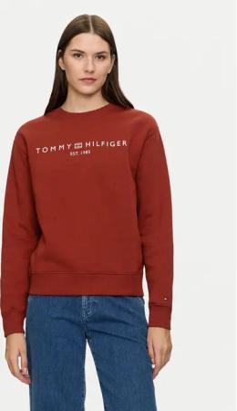 Tommy Hilfiger Sweatshirt Logo WW0WW39791 Rot Regular Fit