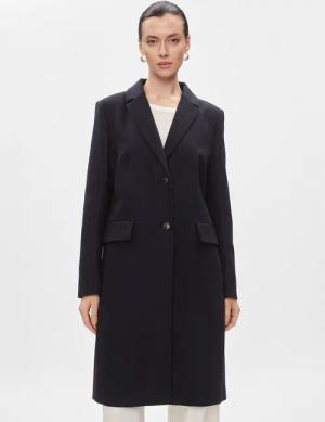 Tommy Hilfiger Wollmantel Classic Light Wool Blend Coat WW0WW41662 Dunkelblau Regular Fit