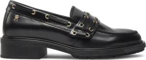 Tommy Hilfiger Slipper Nautical Eyelets FW0FW08148 Schwarz