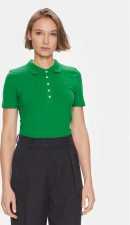 Tommy Hilfiger Poloshirt 1985 WW0WW37823 Grün Slim Fit