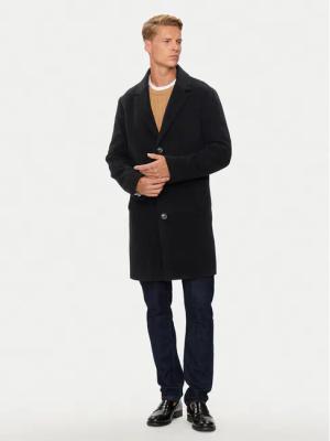 Tommy Hilfiger Wollmantel MW0MW36611 Schwarz Regular Fit