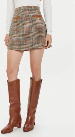 Tommy Hilfiger Minirock WW0WW43013 Braun Regular Fit