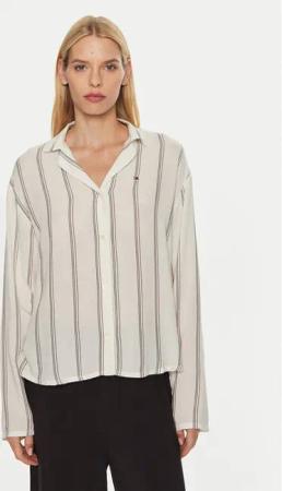 Tommy Hilfiger Pyjama-T-Shirt UW0UW05614 Écru Relaxed Fit