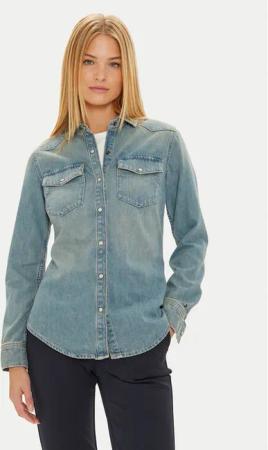 Tommy Hilfiger Jeanshemd WW0WW42875 Blau Slim Fit