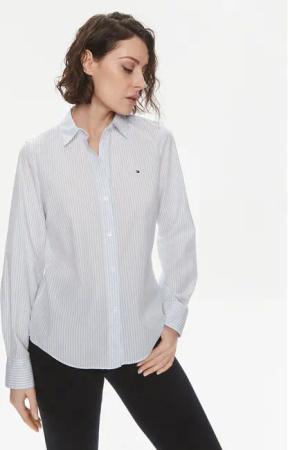 Tommy Hilfiger Hemd Essential WW0WW41002 Blau Regular Fit