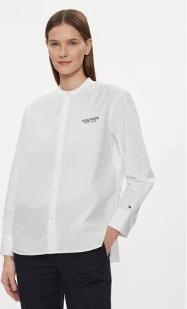 Tommy Hilfiger Hemd Monotype WW0WW41150 Weiß Relaxed Fit