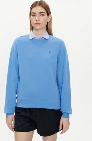 Tommy Hilfiger Sweatshirt Flag WW0WW41246 Blau Regular Fit
