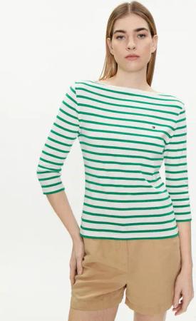 Tommy Hilfiger Bluse New Cody WW0WW40589 Grün Slim Fit