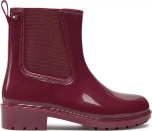 Tommy Hilfiger Gummistiefel Flag Rainboot FW0FW08213 Dunkelrot