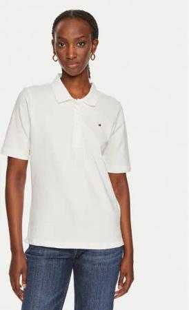 Tommy Hilfiger Poloshirt 1985 WW0WW43224 Écru Regular Fit