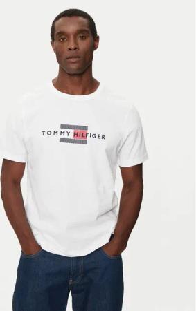 Tommy Hilfiger T-Shirt MW0MW36455 Weiß Regular Fit