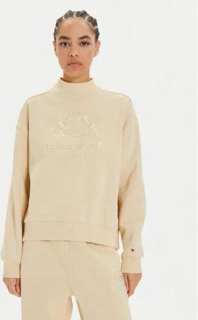 Tommy Hilfiger Sweatshirt Varsity WW0WW43495 Beige Relaxed Fit