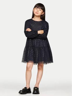 Tommy Hilfiger Kleid für den Alltag KG0KG08210 M Dunkelblau Regular Fit