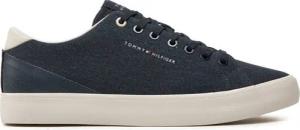 Tommy Hilfiger Sneakers aus Stoff Th Hi Vulc Low Summer Cvs FM0FM05056 Dunkelblau